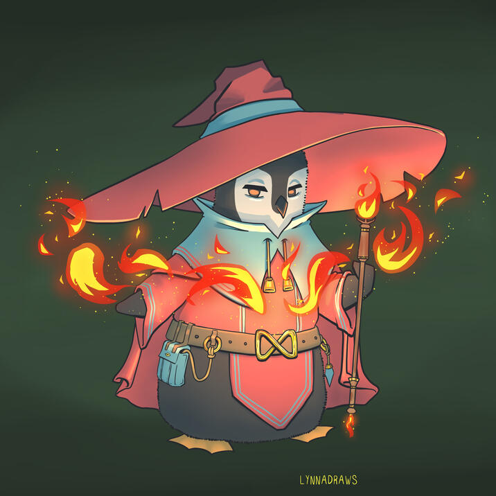 Penguin mage Fursona